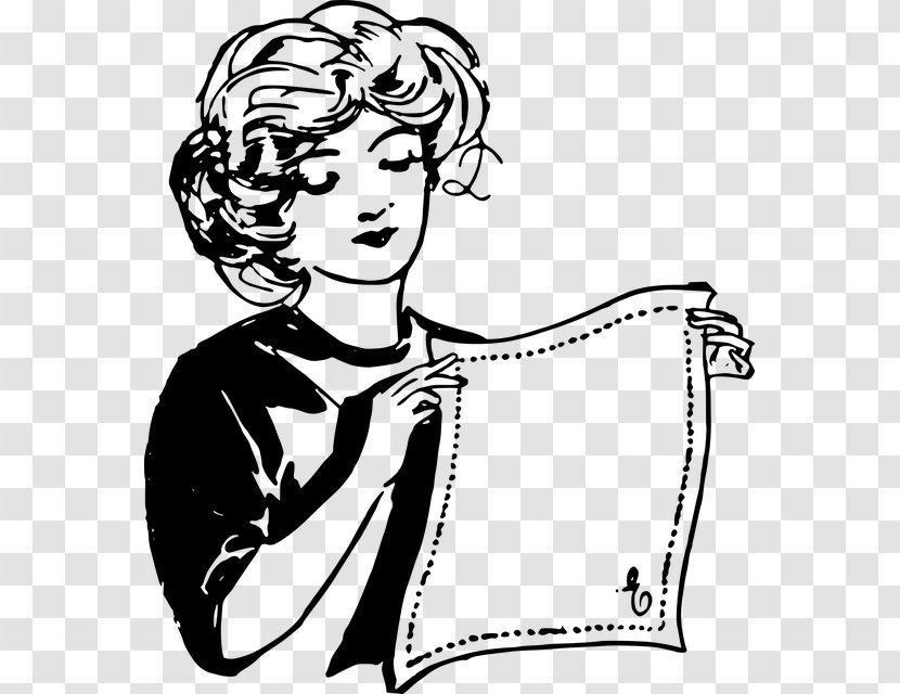 Cloth Napkins Handkerchief Clip Art - Silhouette Transparent PNG