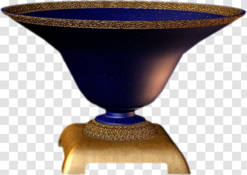 Cobalt Blue Vase Glass Tableware Transparent PNG