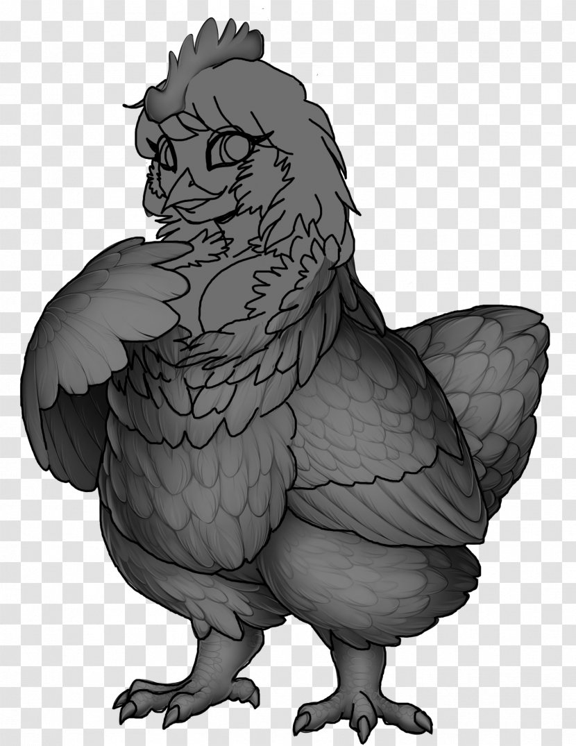 Rooster Sussex Chicken Rhode Island Red Image Drawing - Animation - Harpy Pennant Transparent PNG