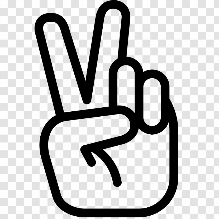 Peace Symbols V Sign - Thumb Transparent PNG