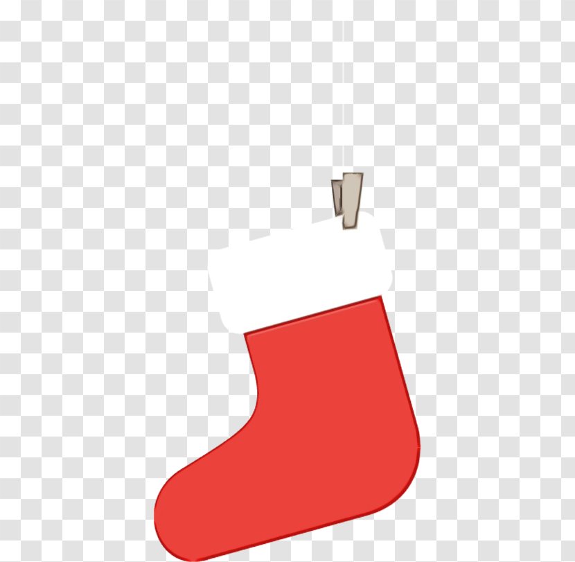 Christmas Stocking - Paint - Footwear Transparent PNG
