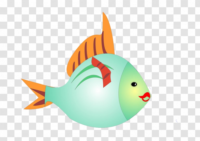 Cartoon Clip Art - Fish - Blue Lips Transparent PNG