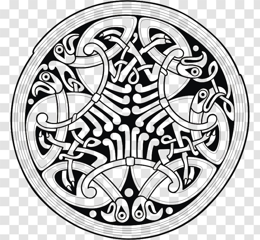 Celtic Knot Ornament Book Of Durrow Kells - Art - Design Transparent PNG