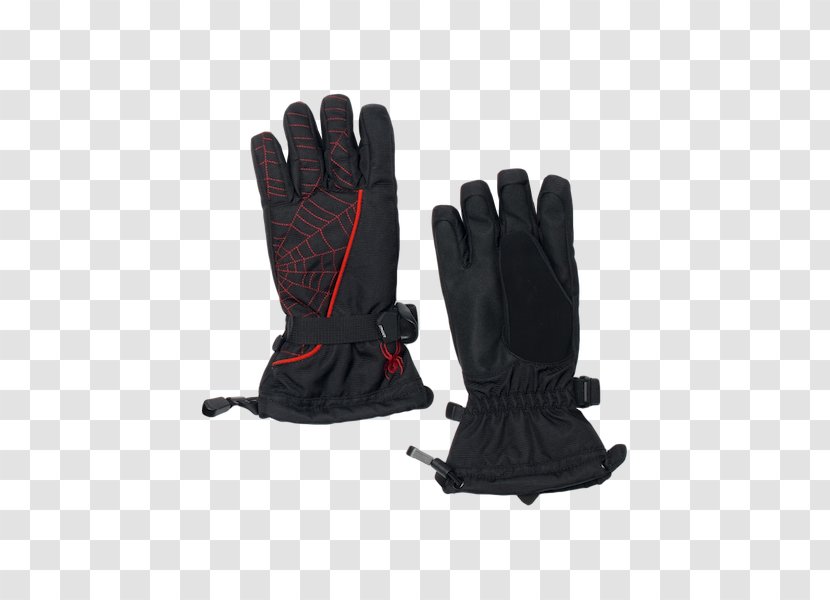 Glove T-shirt Clothing Accessories Skiing Spyder - Black - Antiskid Gloves Transparent PNG