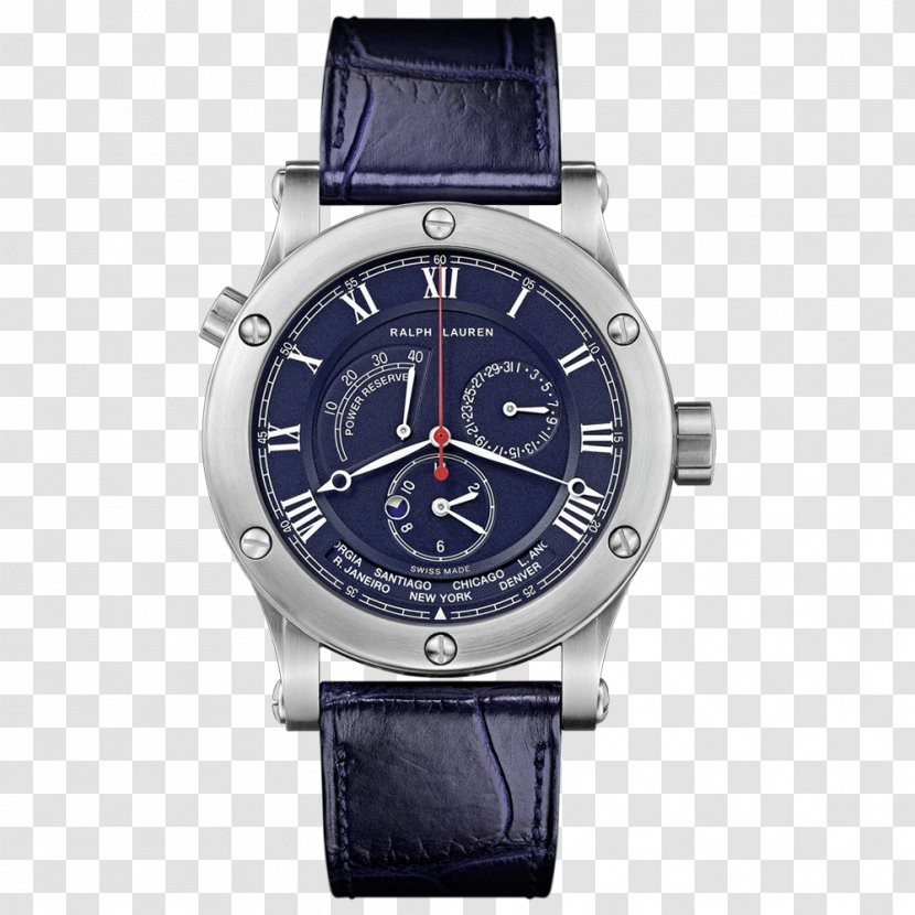 Automatic Watch Ralph Lauren Corporation Power Reserve Indicator Chronograph - Strap Transparent PNG