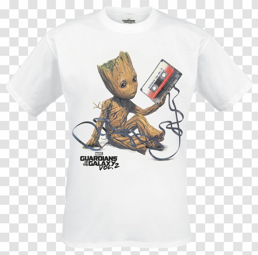 Baby Groot T-shirt Star-Lord Compact Cassette - Clothing Transparent PNG