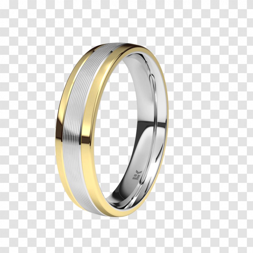 Wedding Ring Gold Białe Złoto Carat Brilliant - Platinum Transparent PNG