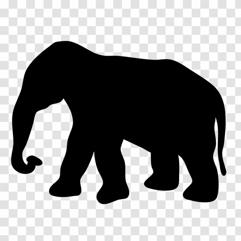 African Elephant Silhouette Clip Art - Stencil - Motif Transparent PNG