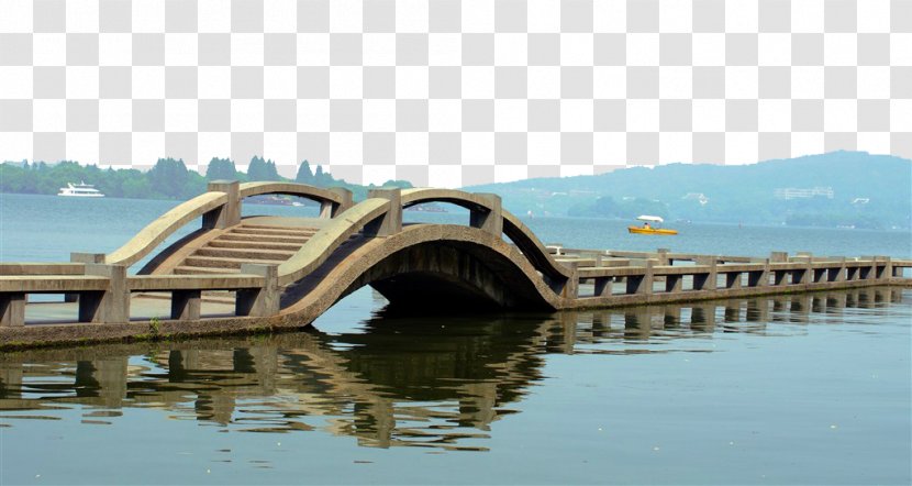 West Lake Leifeng Pagoda U897fu6e56u5341u666f U65adu6865 Bridge Of Sighs - Water Transportation - Hangzhou Broken Photos Transparent PNG