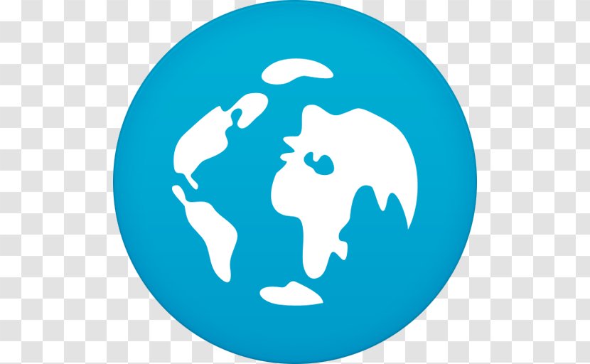 Blue Fish Logo Globe Aqua - Rockmelt - Browser 2 Transparent PNG