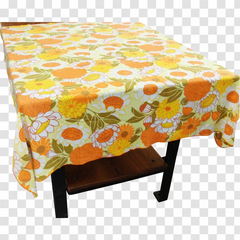 Linens Tablecloth Textile Duvet Cover Furniture - Orange Transparent PNG