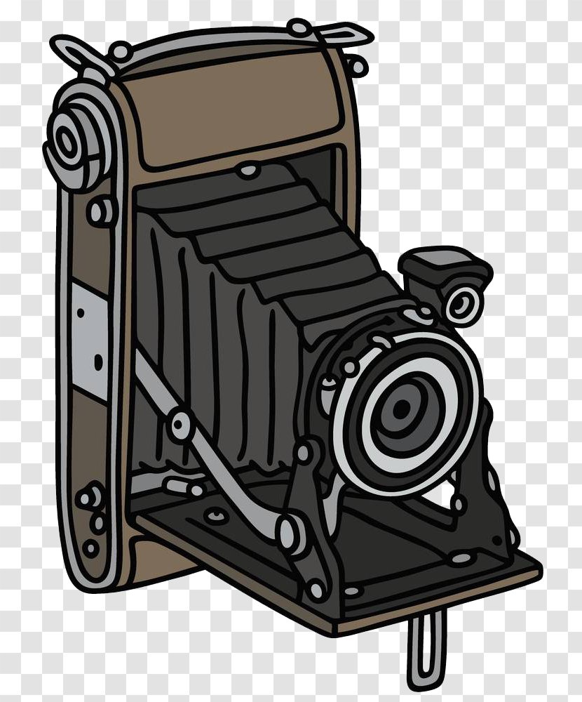 Camera Drawing Photography Clip Art - Brown Classical Transparent PNG