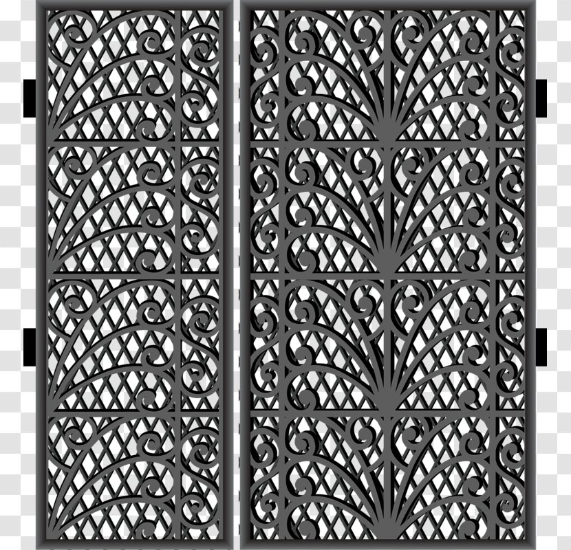 Iron Metal Fence - Wall - Metallic Transparent PNG