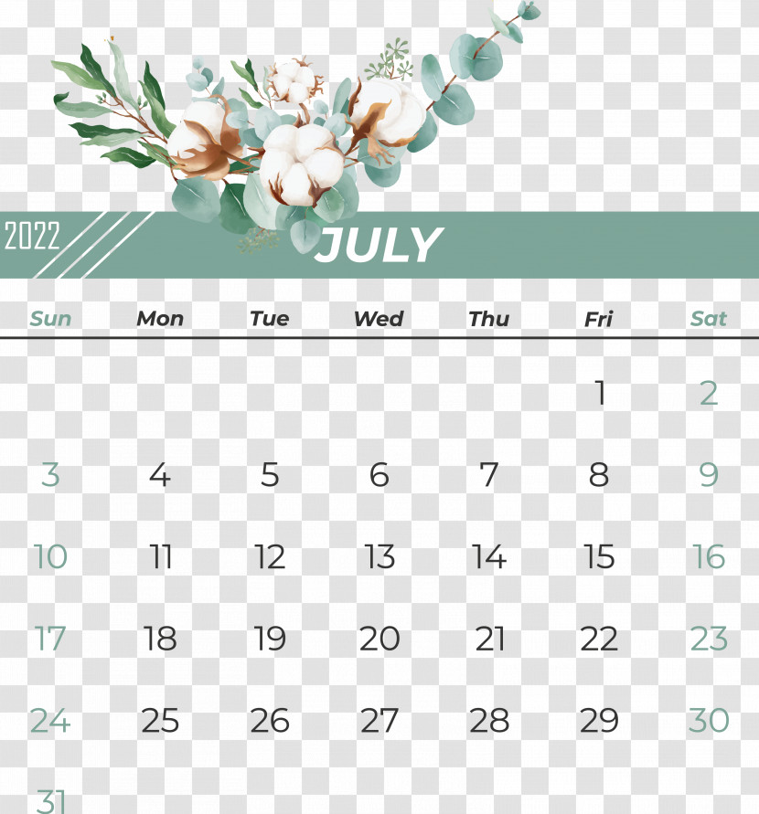 Line Font Calendar Pattern Flower Transparent PNG