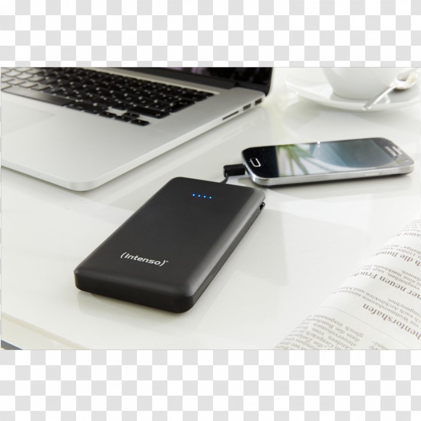 Mobile Phones Battery Charger Baterie Externă Intenso GmbH Lithium Polymer - Rechargeable - USB Transparent PNG
