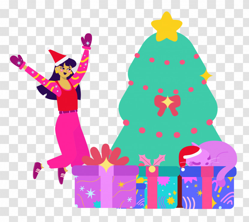 Christmas Tree Party Christmas Transparent PNG