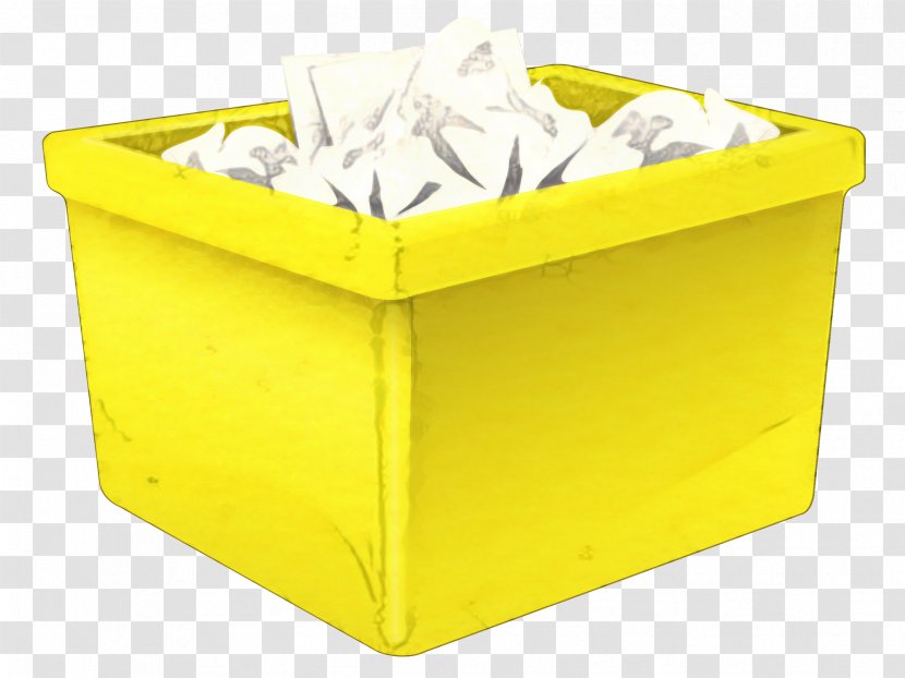 Product Design Yellow Plastic - Recycling Bin Transparent PNG