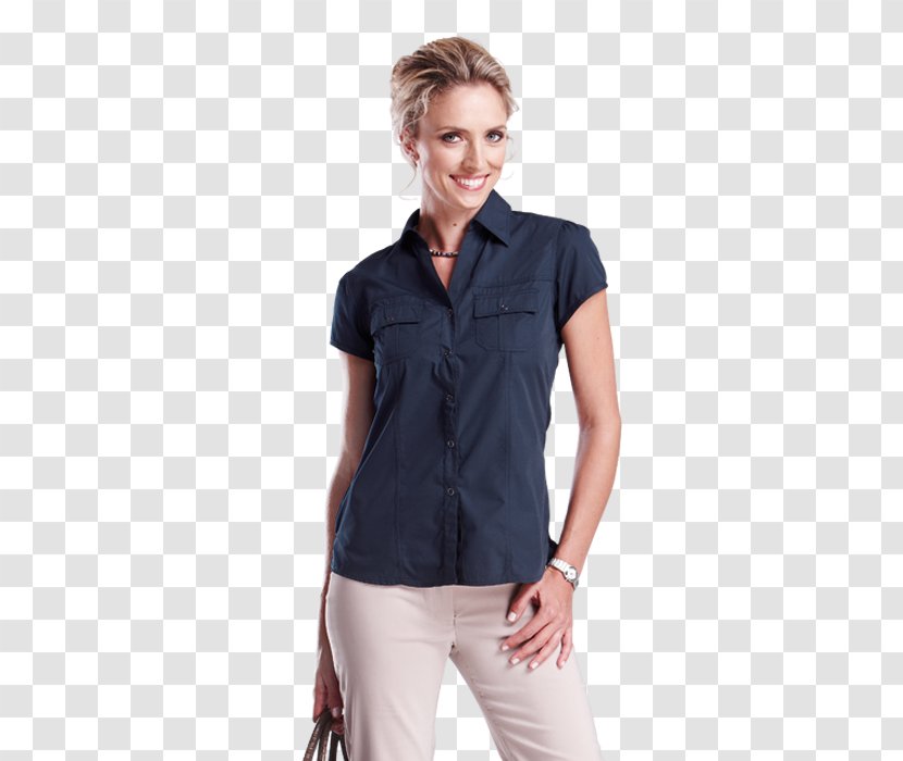 Blouse T-shirt Sleeve Button - Hip Transparent PNG