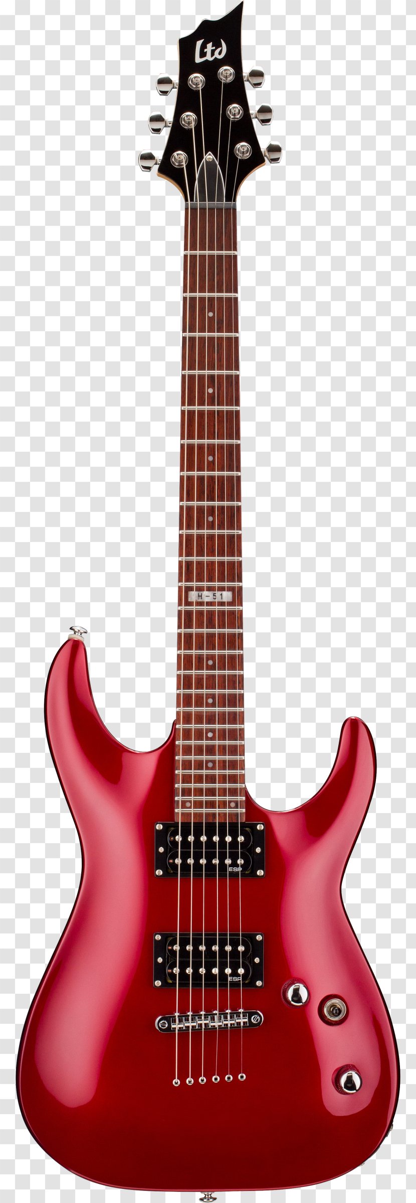 ESP LTD EC-1000 Guitars Electric Guitar Bolt-on Neck Transparent PNG