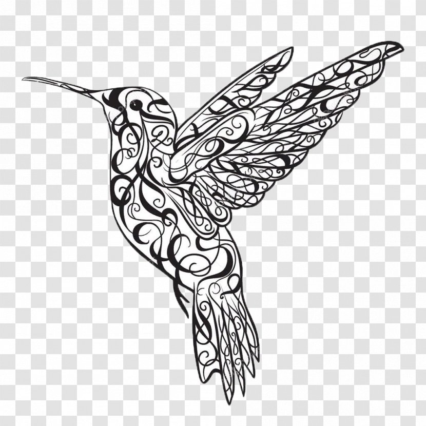 Hummingbird Tattoo Royalty-free - Mythical Creature Transparent PNG