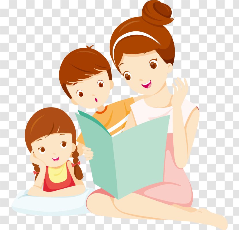 Vector Graphics Mother Daughter Illustration Image - Love - Bunda Cartoon Transparent PNG