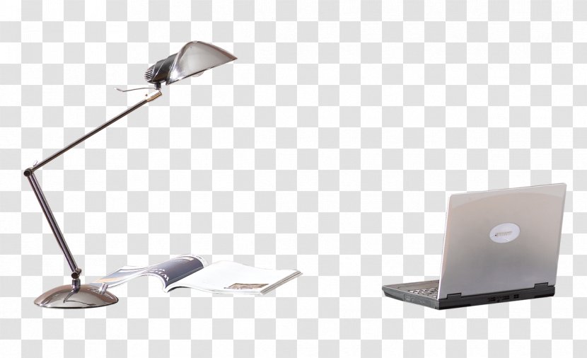 Table Laptop Lampe De Bureau - Lamp And Notebook Transparent PNG