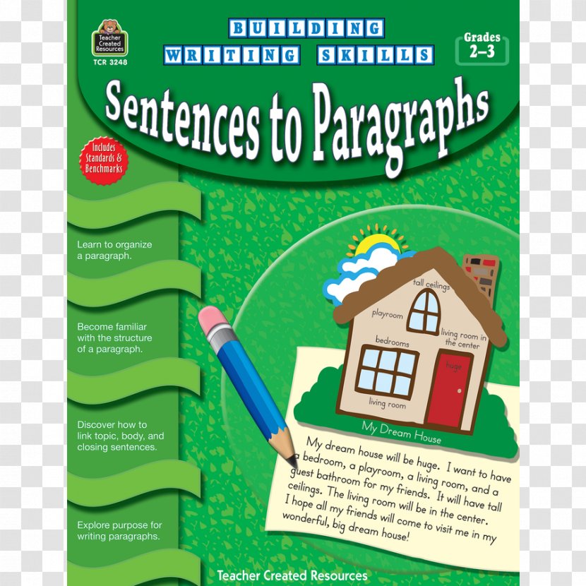 Building Writing Skills: Sentences To Paragraphs Paragraph Healthy Habits For Kids Grade 3-4 - Skill - Book Transparent PNG