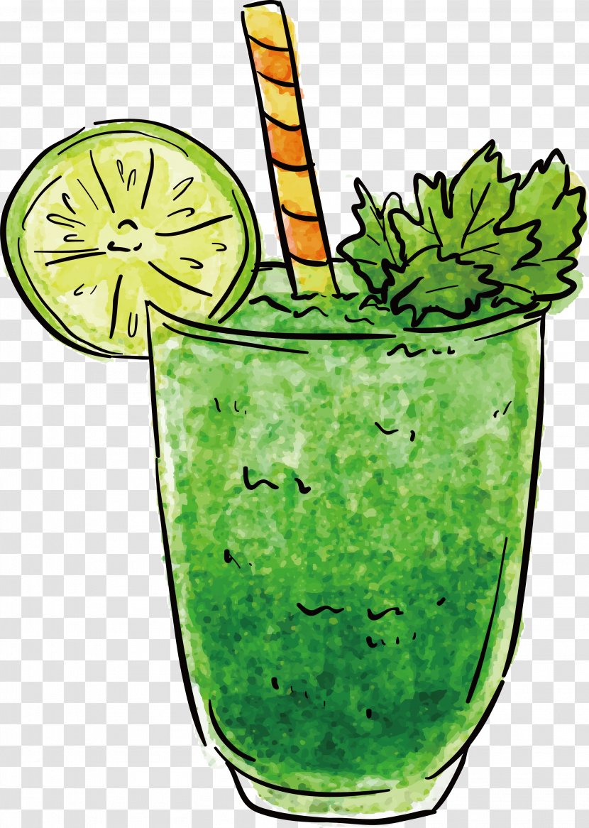 Juice Smoothie Cocktail Drink - Green Design Transparent PNG