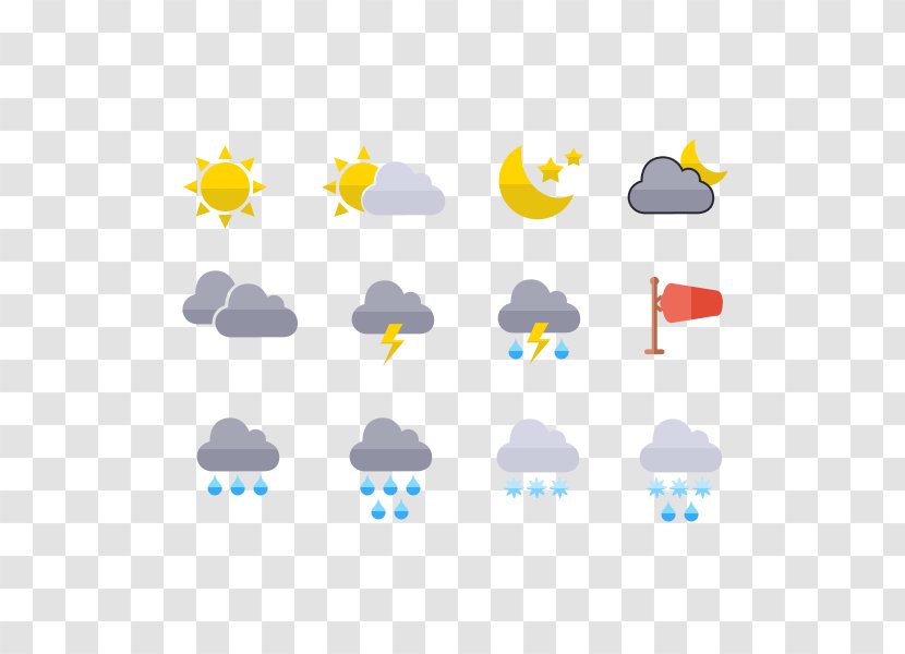 Icon Design Weather - Overcast - Mini Transparent PNG