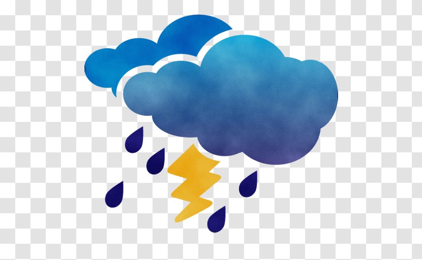 Rain Cloud - Electric Blue - Logo Transparent PNG