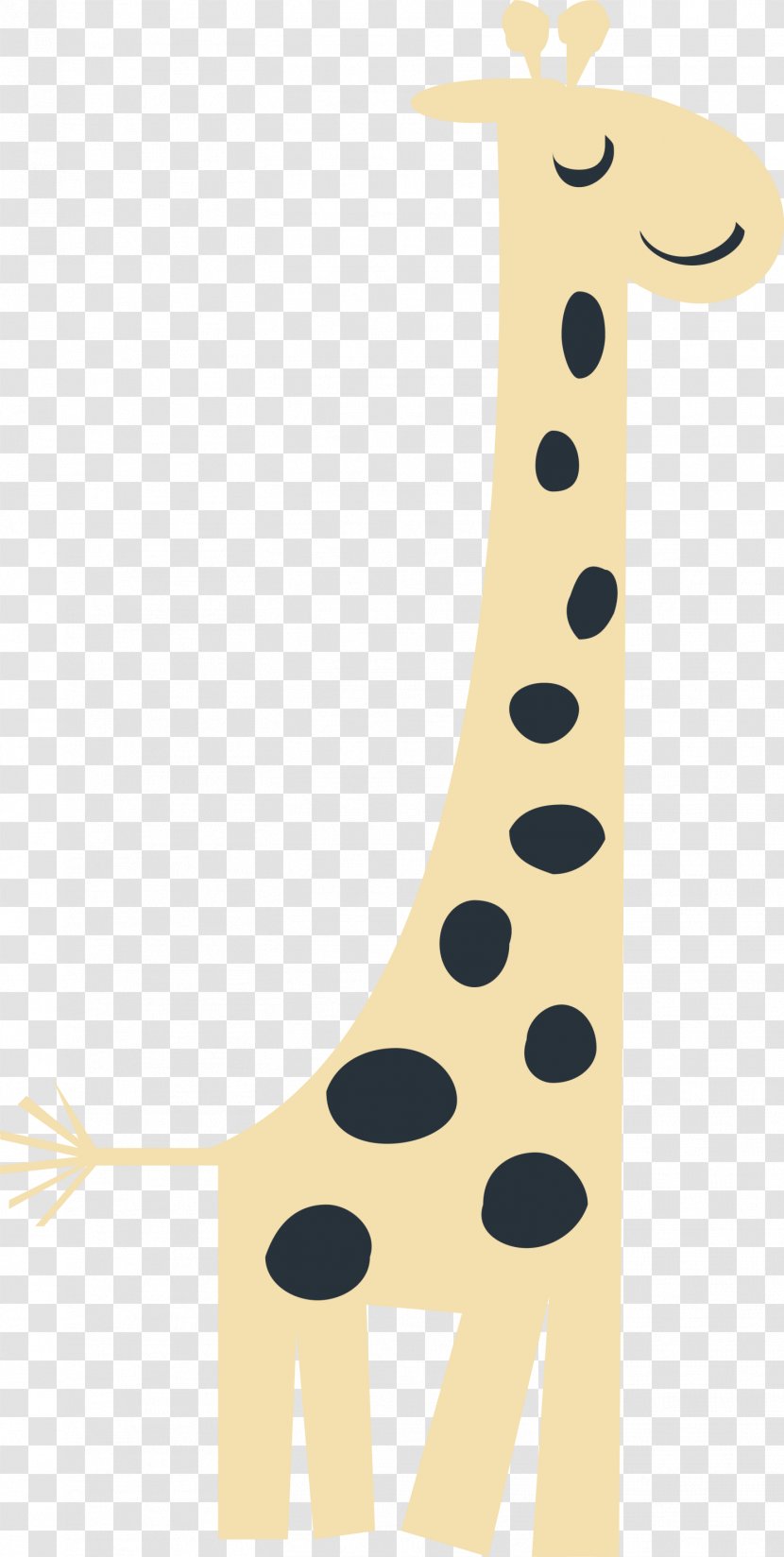 Giraffe Royalty-free Clip Art - Giraffidae - Yellow Cartoon Transparent PNG