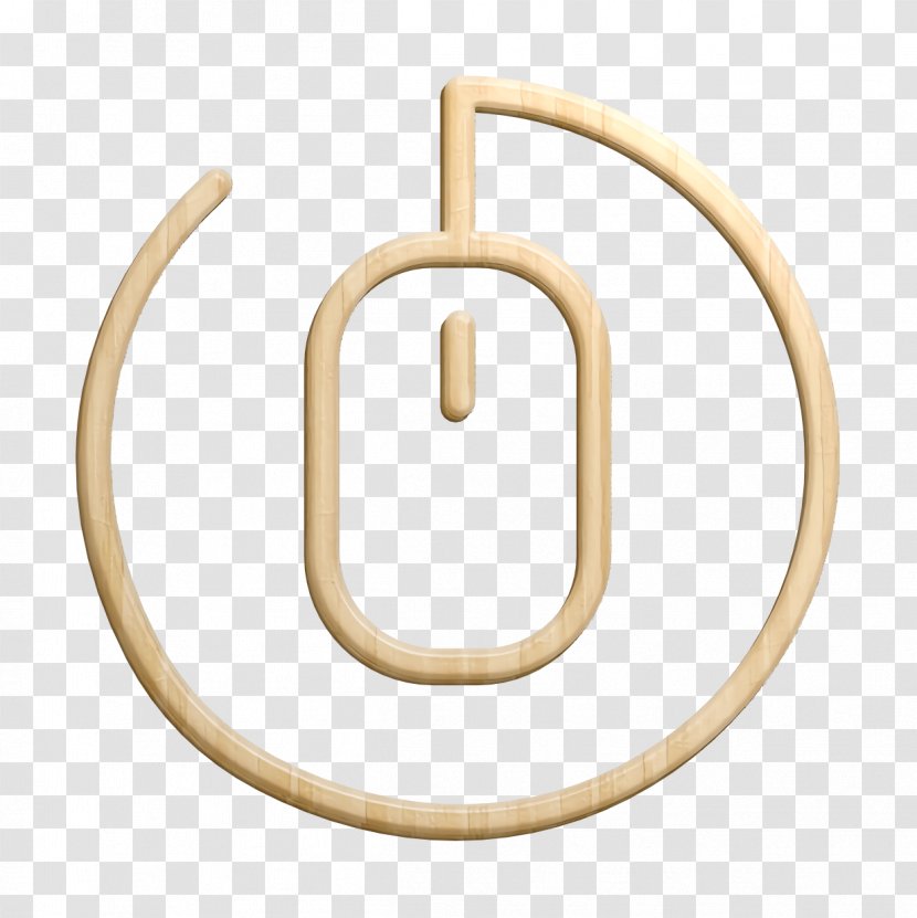 Business SEO Icon Technology Mouse - Brass - Metal Symbol Transparent PNG
