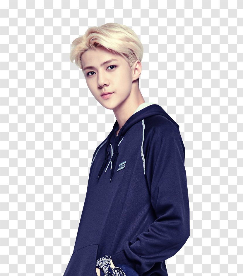 Blond EXO Human Hair Color K-pop - Joint - Face Closeup Transparent PNG