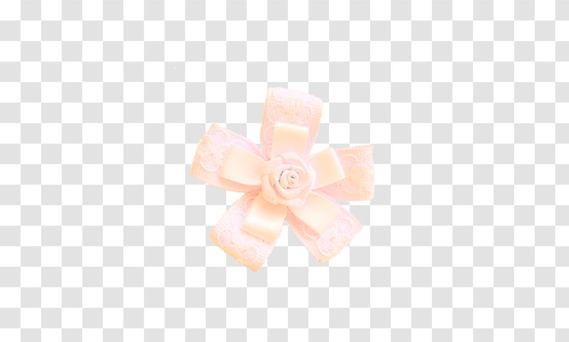 Pink Shoelace Knot - Peach - Bowknot Transparent PNG