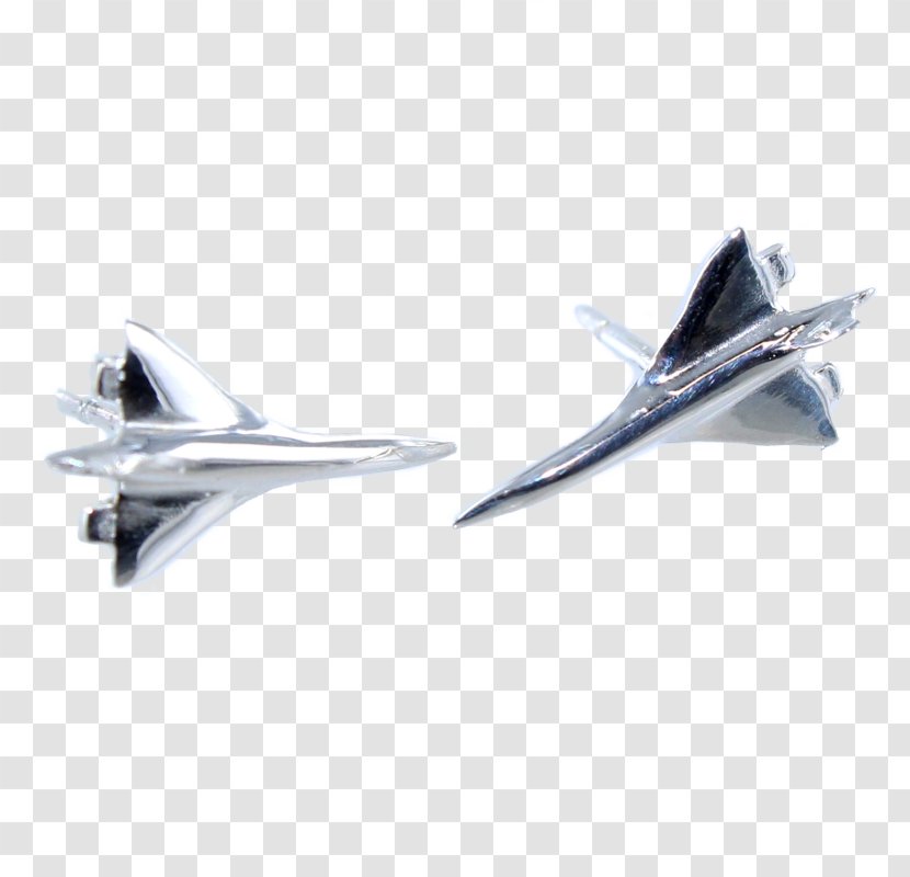Airplane Aircraft Concorde Earring Jewellery - Aerospace Engineering - Avion Transparent PNG