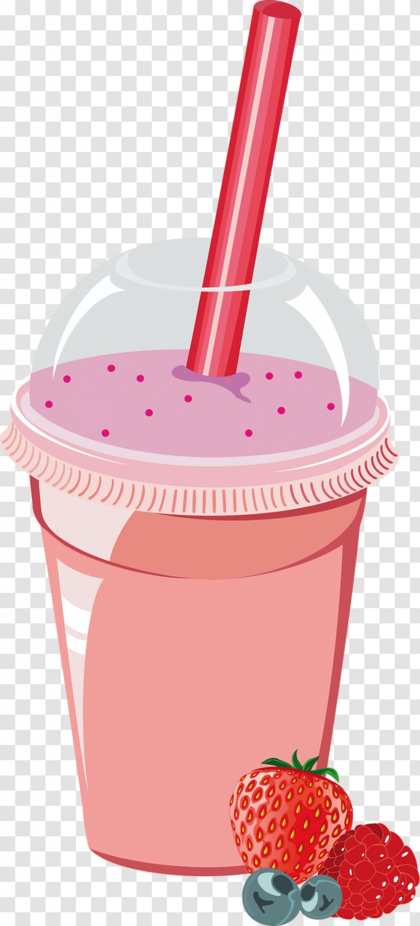 Strawberry Juice Milk Tea Drink Cup - Cartoon - Peanut Butter Frozen Yogurt Transparent PNG