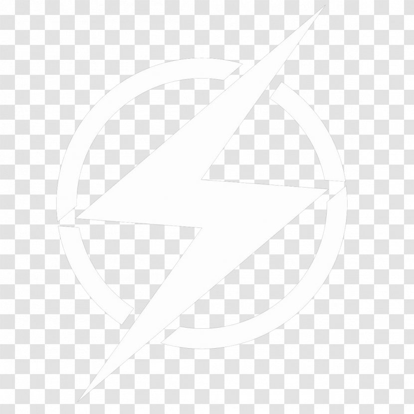 Circle Angle Font - White - Bolt Transparent PNG