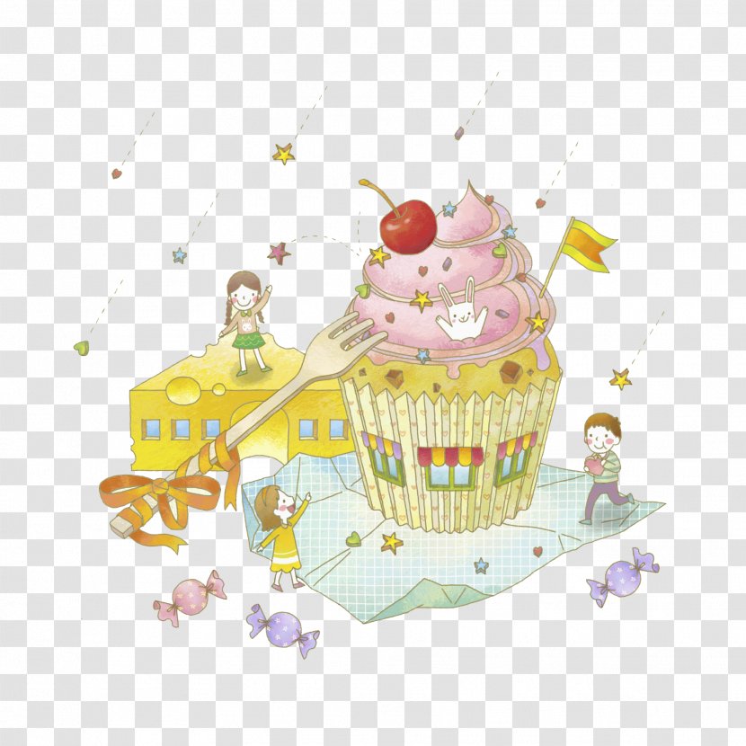 Lollipop Cake Child Illustration - Cartoon - Lovely Transparent PNG