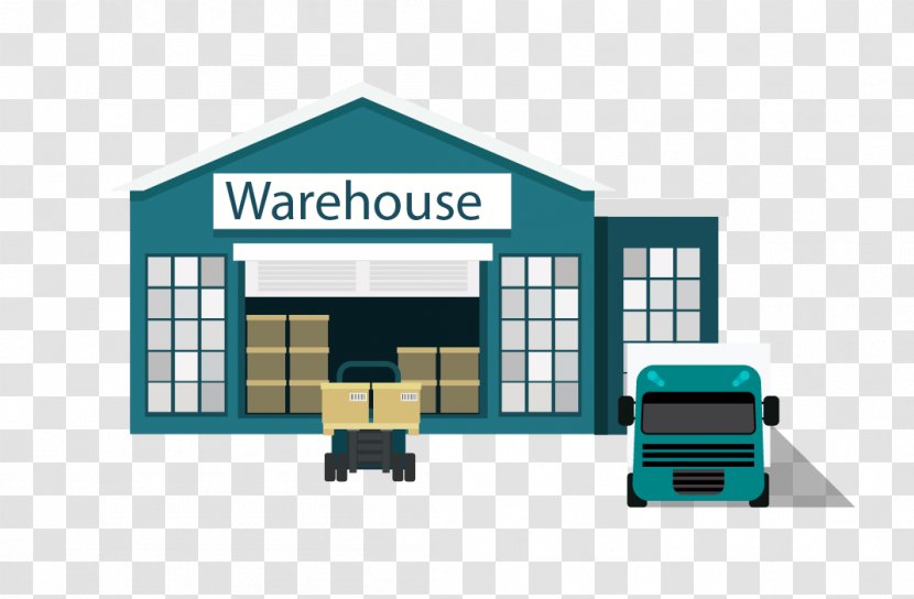 Warehouse Euclidean Vector Logistics - Text - Truck Transparent PNG