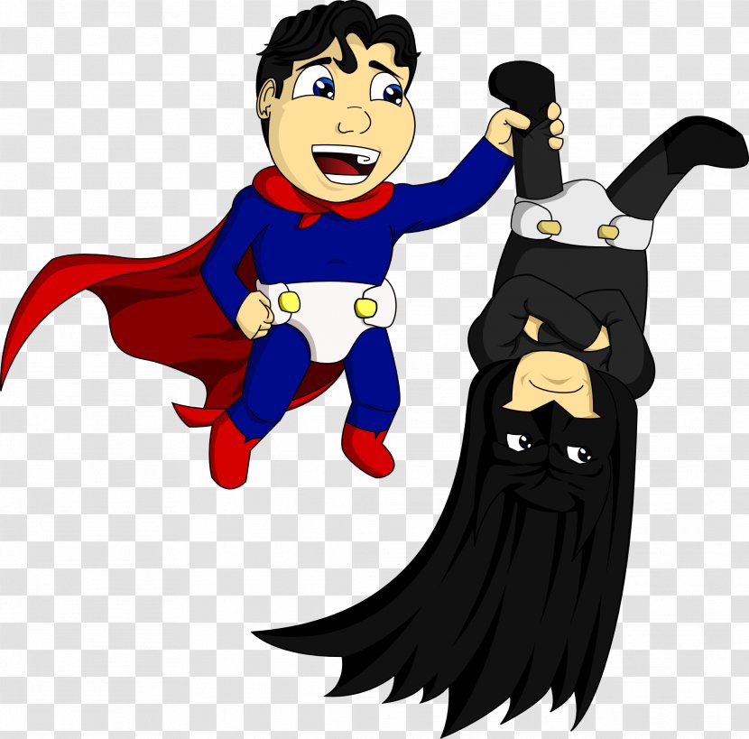 Superman Batman YouTube Drawing - Fictional Character - V Transparent PNG