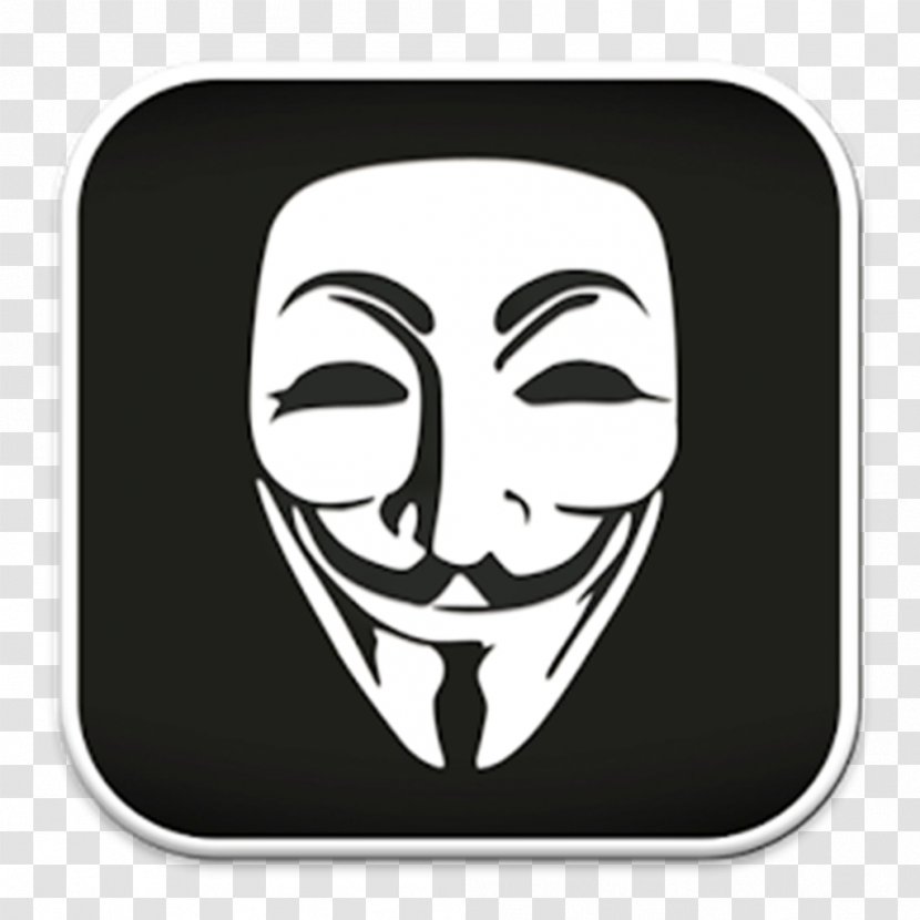 Guy Fawkes Mask V For Vendetta Anonymous Transparent PNG