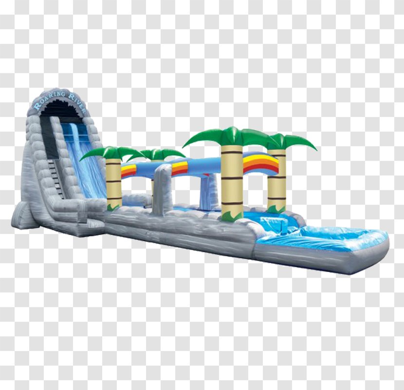 Water Slide Inflatable Playground Beebe's Roaring River Waterslide - Chute - Slip N Transparent PNG