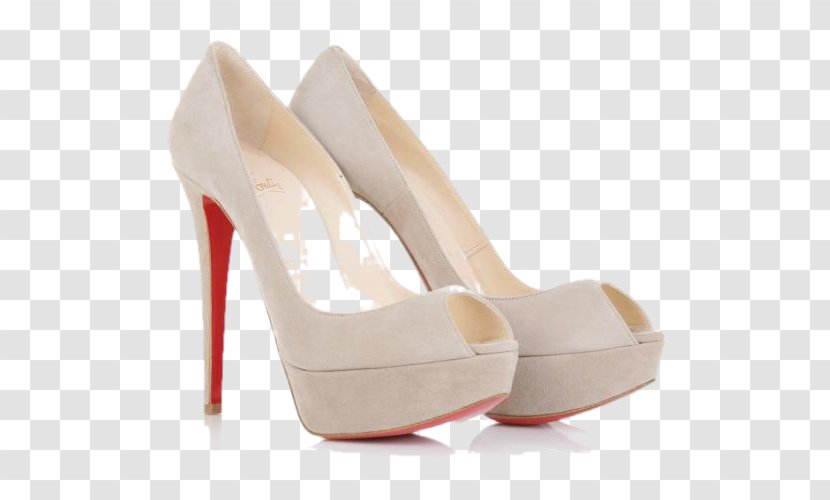 Peep-toe Shoe Court Fashion High-heeled Yves Saint Laurent - Beige - Highheeled Transparent PNG