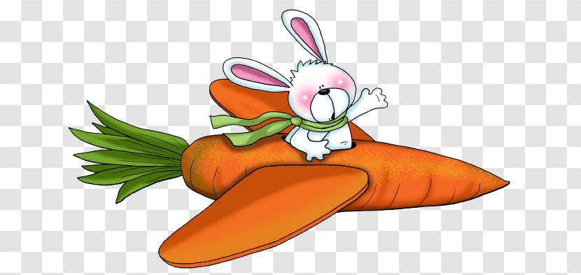 Carrot Airplane ForgetMeNot European Rabbit - Cartoon Riding A Little Transparent PNG