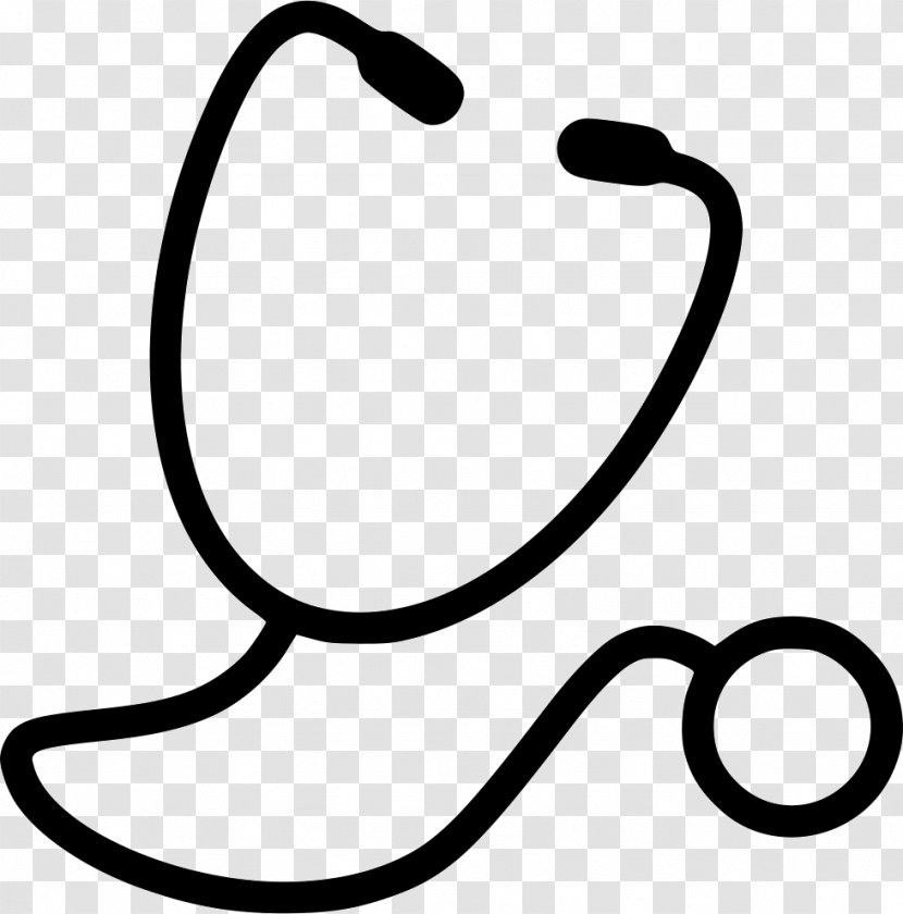Stethoscope Medicine Clip Art - Heart - Black Transparent PNG