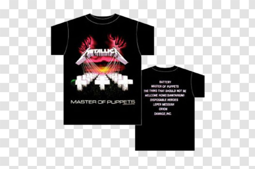 T-shirt Master Of Puppets Metallica Heavy Metal Thrash - Frame Transparent PNG