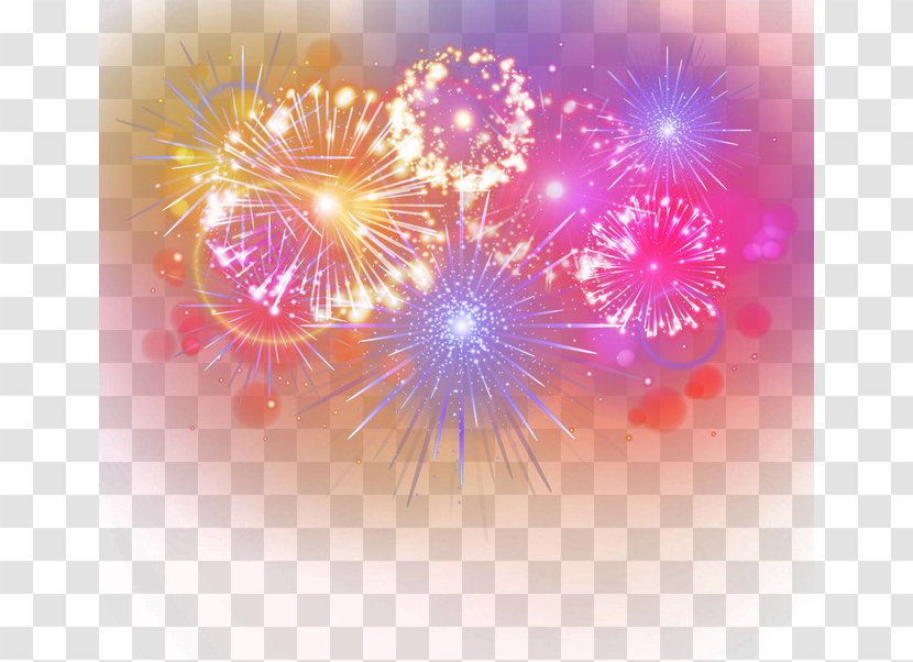 Birthday Cake Fireworks Greeting Card Clip Art - Petal Transparent PNG