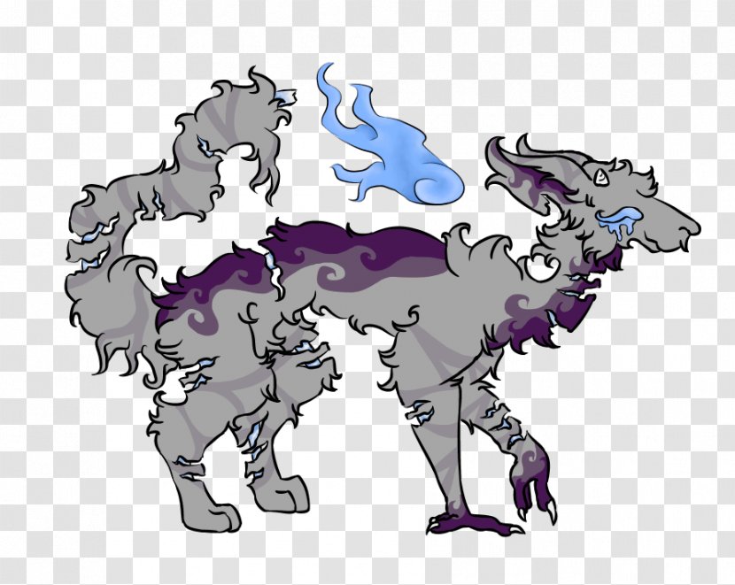 Horse Animated Cartoon Carnivora - Purple Transparent PNG