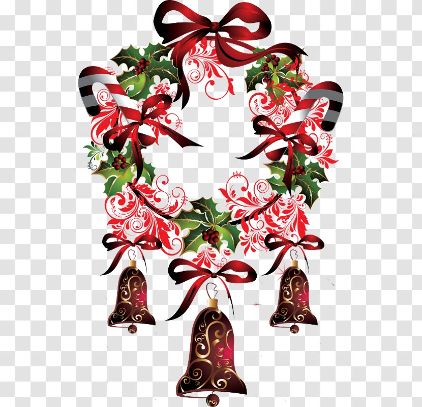 Christmas Tree Wreath Ornament Floral Design Transparent PNG