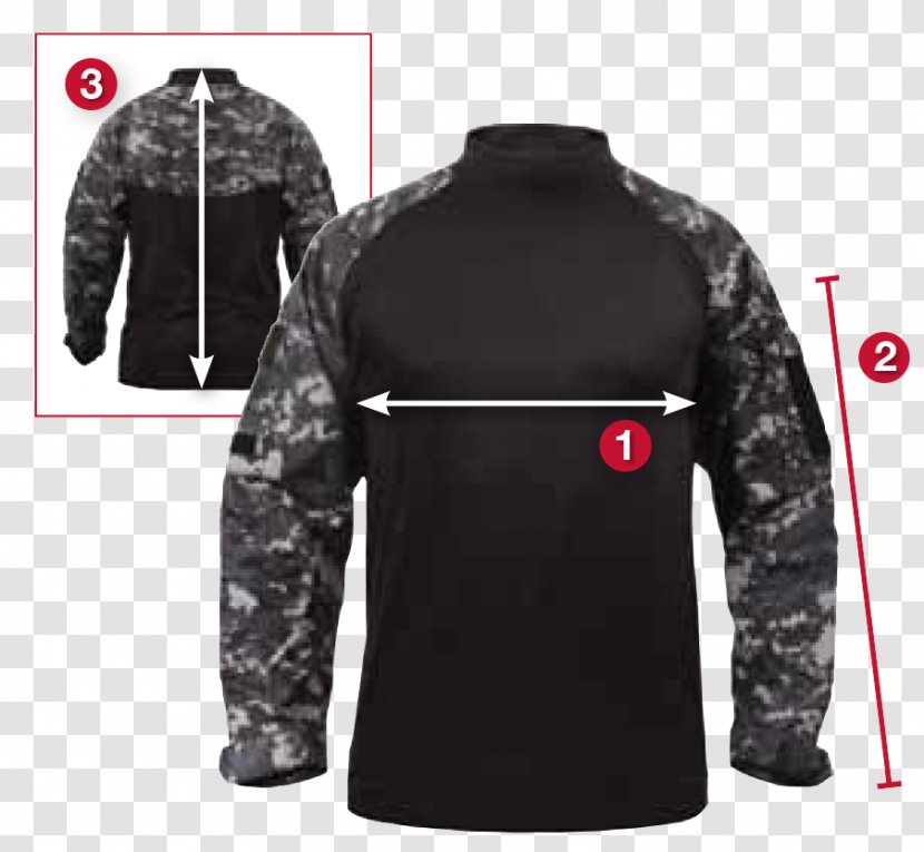 T-shirt Multi-scale Camouflage Army Combat Shirt Military Uniform - Battledress Transparent PNG